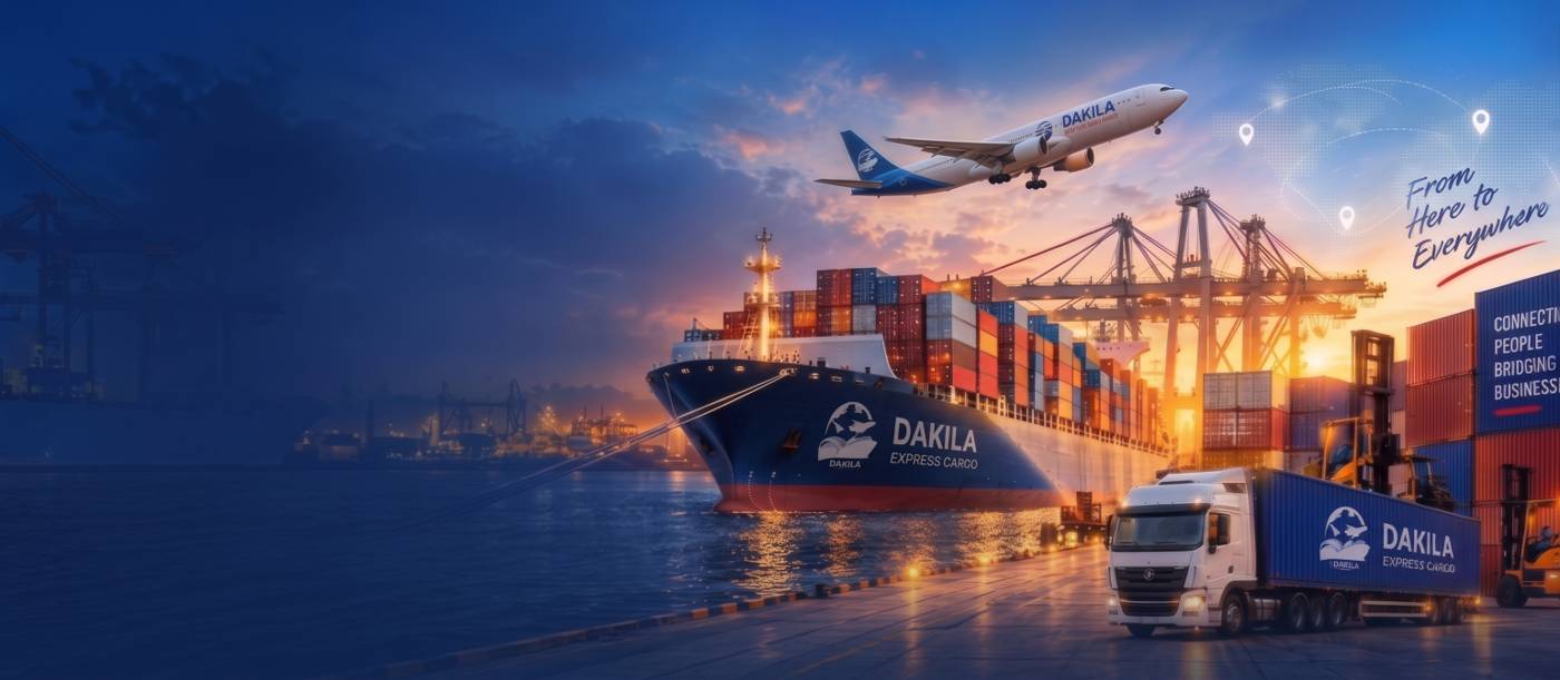Dakila Express Cargo ship, air freight, and truck at the port